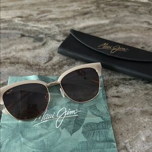 Maui Jim LOKELA Women's Sunglasses - Cream and Gold